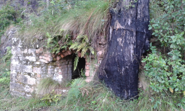 A view of the front of the Kiln