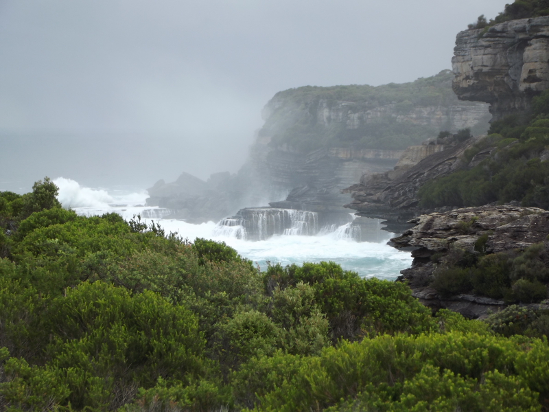 South from the cliffs
