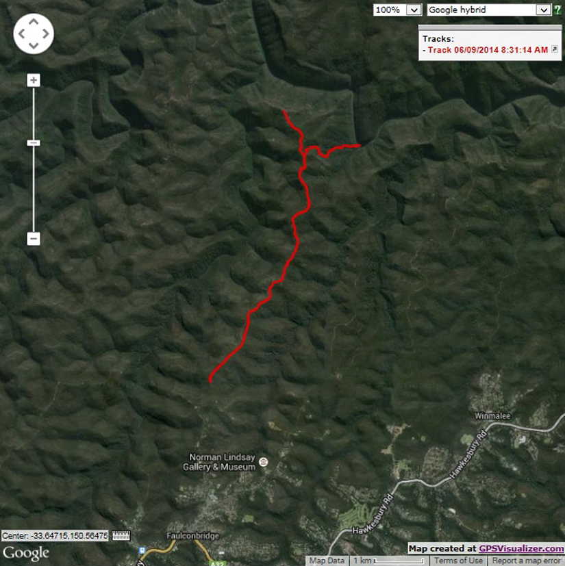 Map of the trip