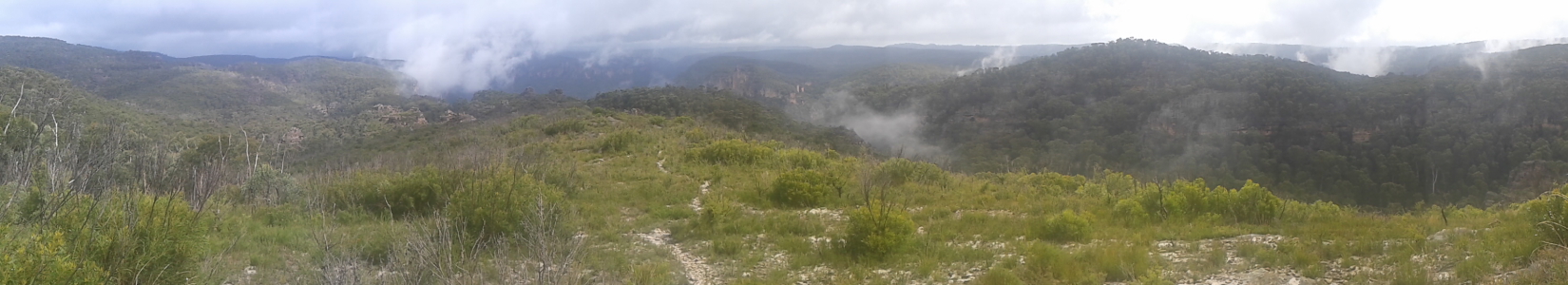 The view of the Grose Valley looking South