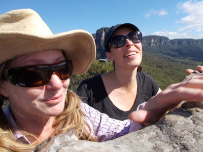 The climb up to the ruined castle