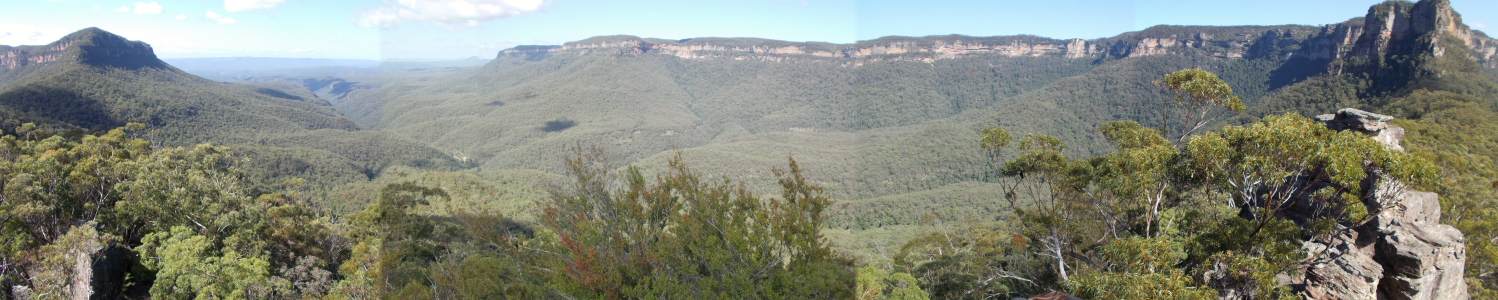 The view South of the ruined castle