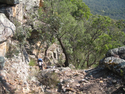 Climbing up to Belloon Pass